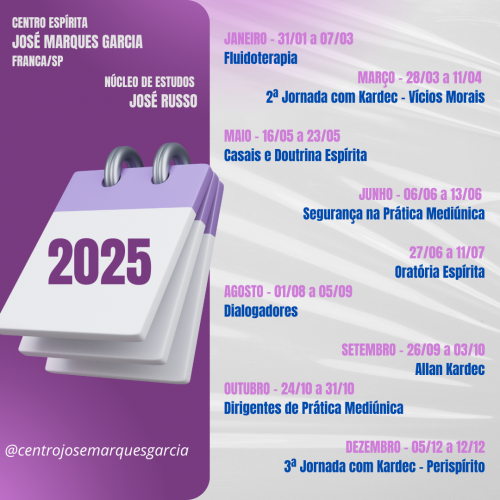 Divulgado o cronograma de cursos do C.E. Jos&eacute; Marques Garcia para 2025