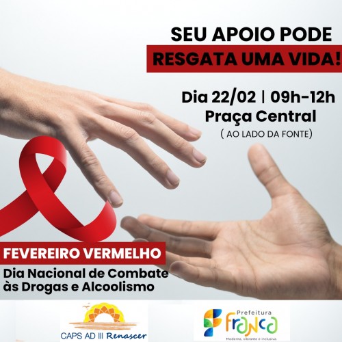 CAPS Renascer promove evento na Pra&ccedil;a Central de Franca para conscientizar sobre o consumo de drogas
